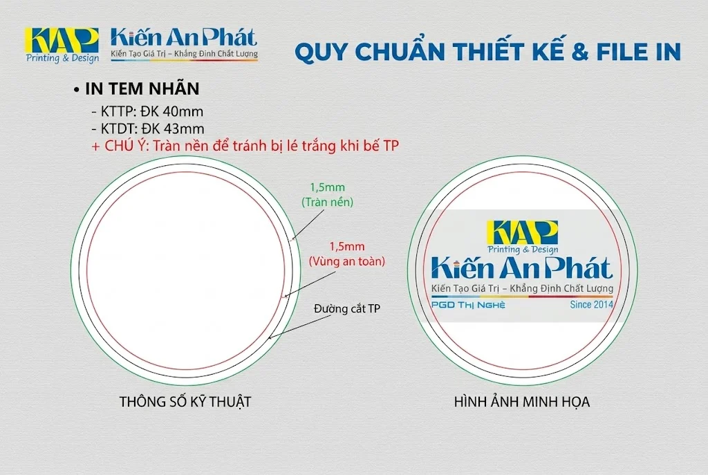 Quy chuẩn thiết kế in tem nhãn decal