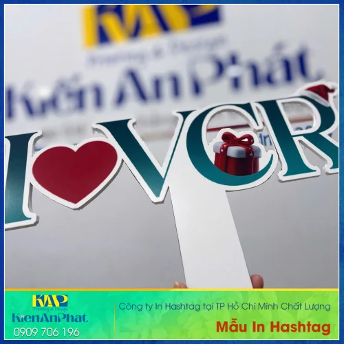 Mẫu In Hastag Cầm Tay 2026 tại In Hashtag Kiến An Phát