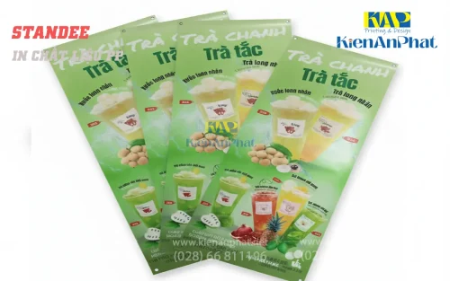 In Standee Trà Sữa trà tắc tại hcm