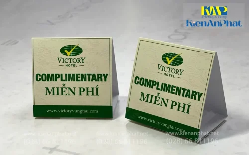 In tent card - Table tent - Menu để bàn tại tphcm