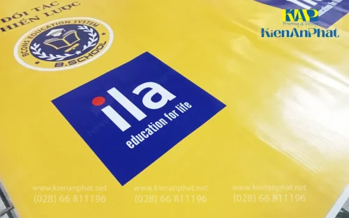 In hiflex làm băng rôn quảng cáo trường học