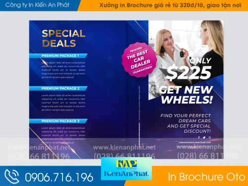 Xưởng in brochure ô tô giá rẻ từ 320đ/tờ, giao tận nơi