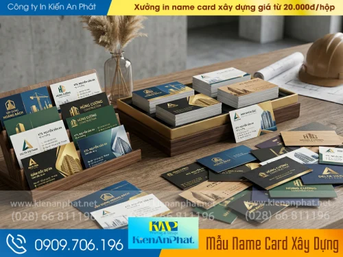 Xưởng in name card xây dựng giá từ 20.000đ/hộp