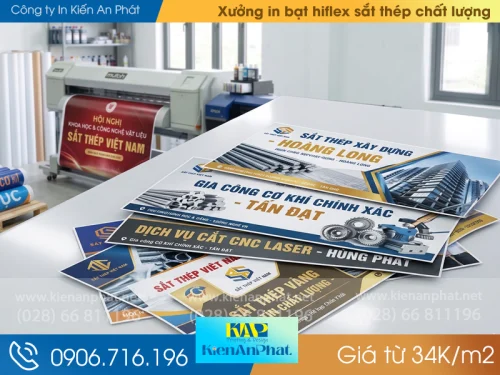 Xưởng in bạt hiflex sắt thép chất lượng giá từ 34K/m2