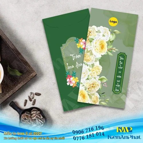 Mẫu in bao lì xì 2027 - Mẫu bao lì xì đinh mùi 2027