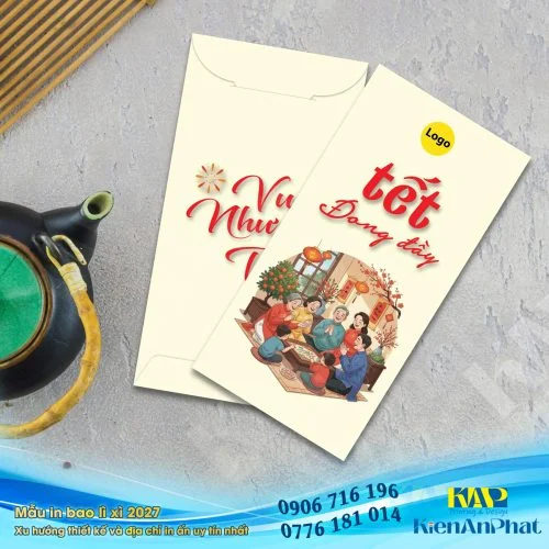 Mẫu in bao lì xì 2027 - Mẫu bao lì xì đinh mùi năm 2027
