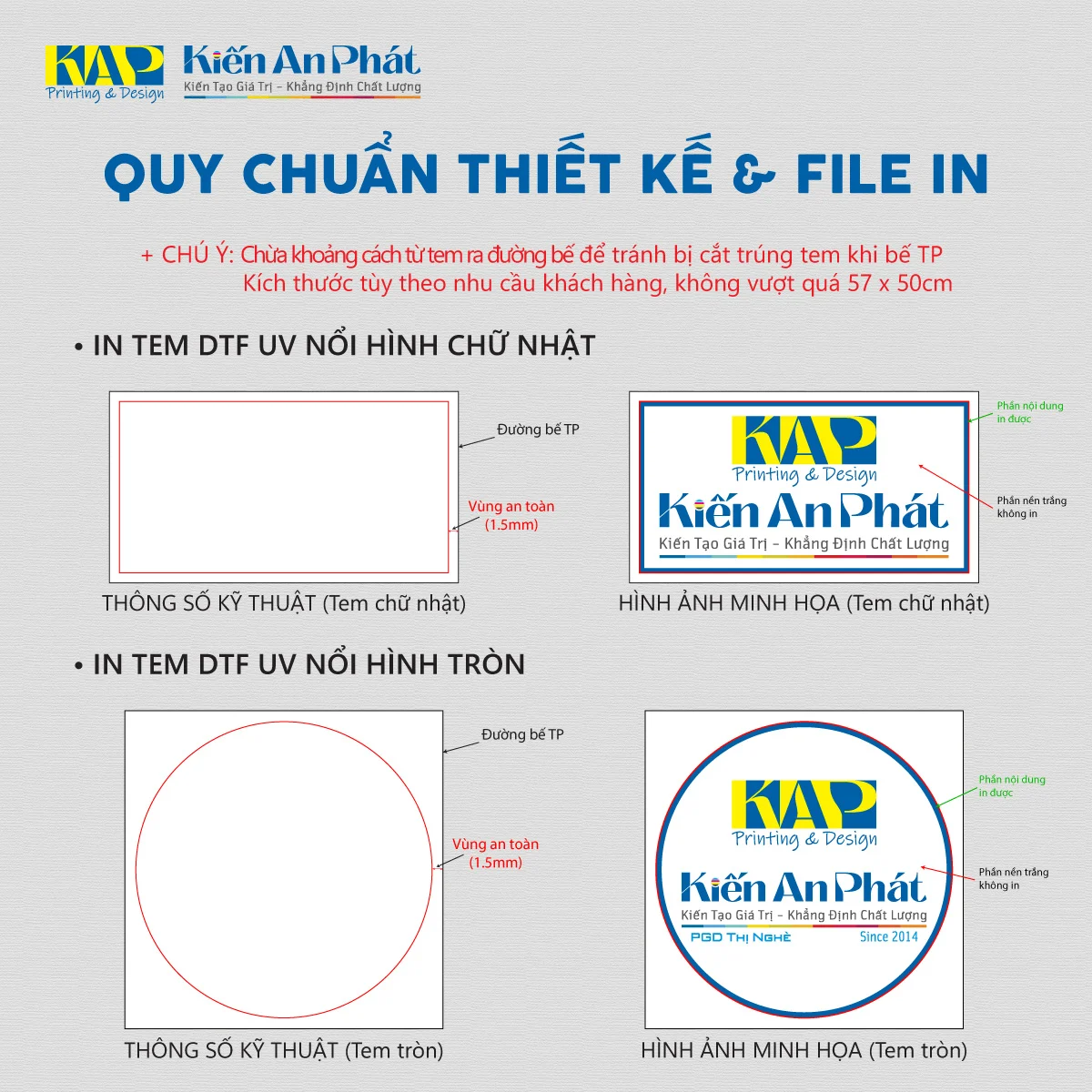 Quy chuẩn thiết kế tem nổi DTF